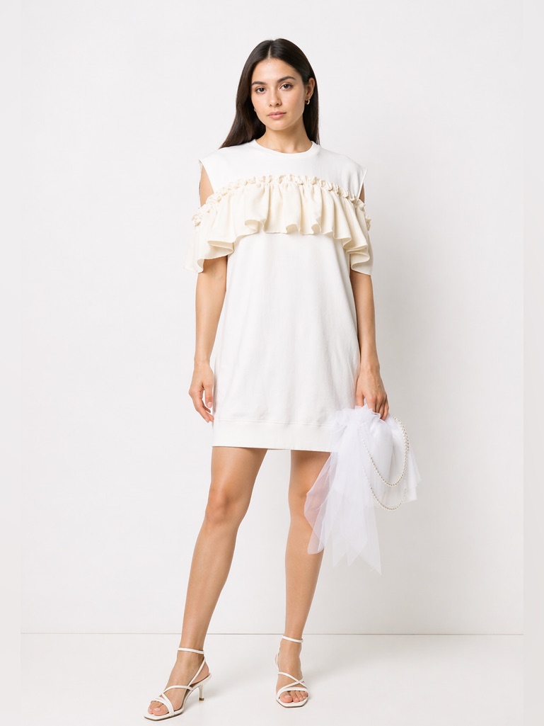 Firm Pricemm6 Maison Margiela Ruffle Detail Dress